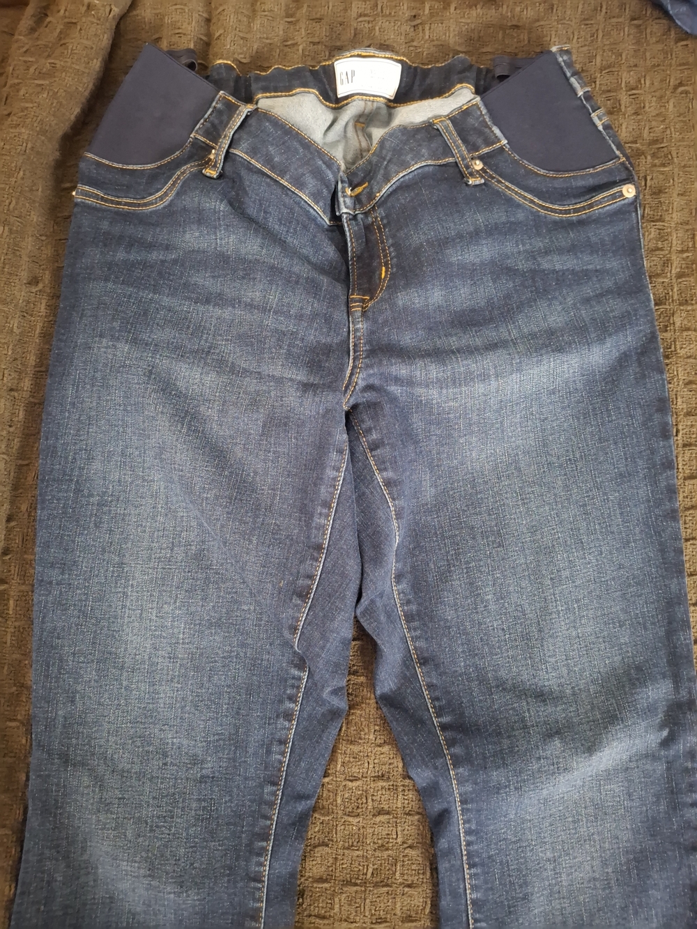 GAP Dark Blue Maternity Jeggings with Navy Waistband